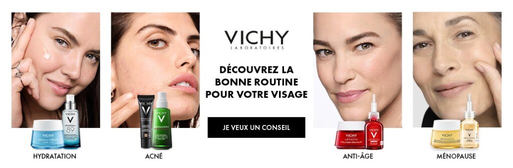 Il s'agit de plusieurs produits de la marque Vichy pour le soin de plusieurs types de peau.