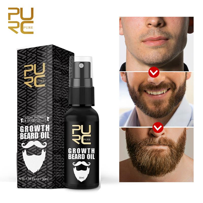 Il s'agit de plusieurs petites images qui montrent la progression de la croissance de la barbe d'un homme en utilisant un produit.